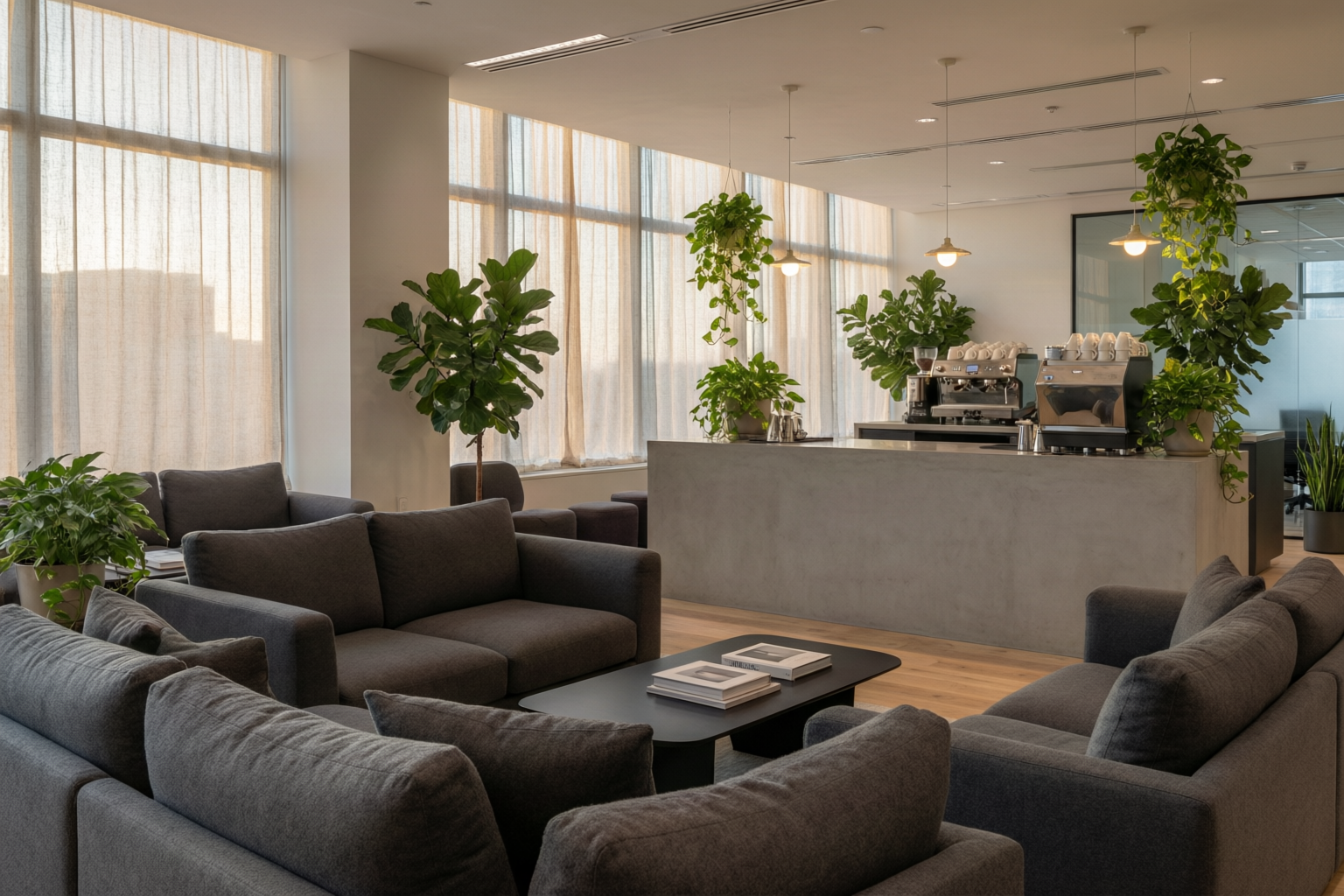 Modern office lounge at DOTPUSH